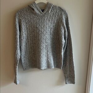 Auden Light Gray Cowl Neck Sweater Size S
